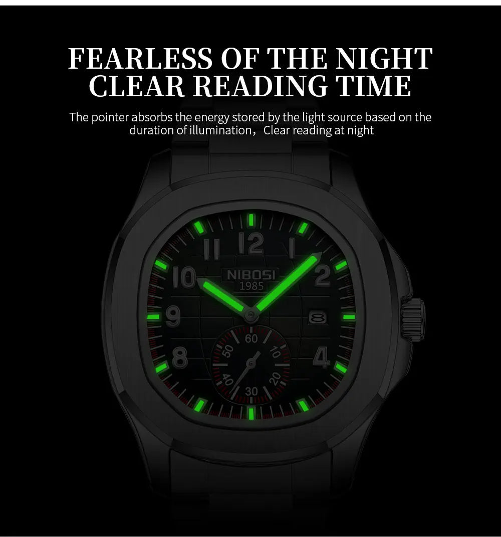 NIBOSI 2653 Sport Silicone Watch